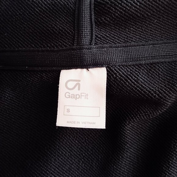Gap NWOT Black Athleisure Full Zip Hoodie Sweatshirt Women's Size Large S - Picture 13 of 14